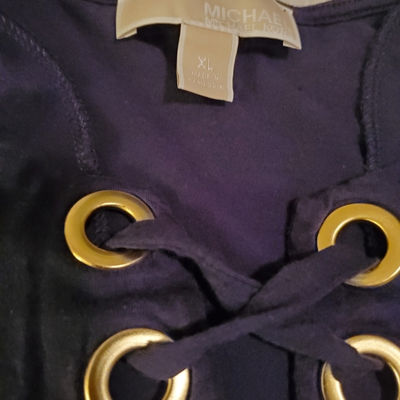 Michael Kors Women's pullover navy blue XL shirt. - Picture 2 of 6